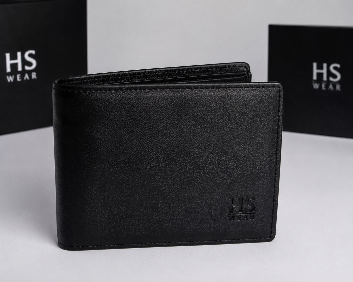 Black Leather Wallet for Men | Premium Accessories | HS Wear Pakistan