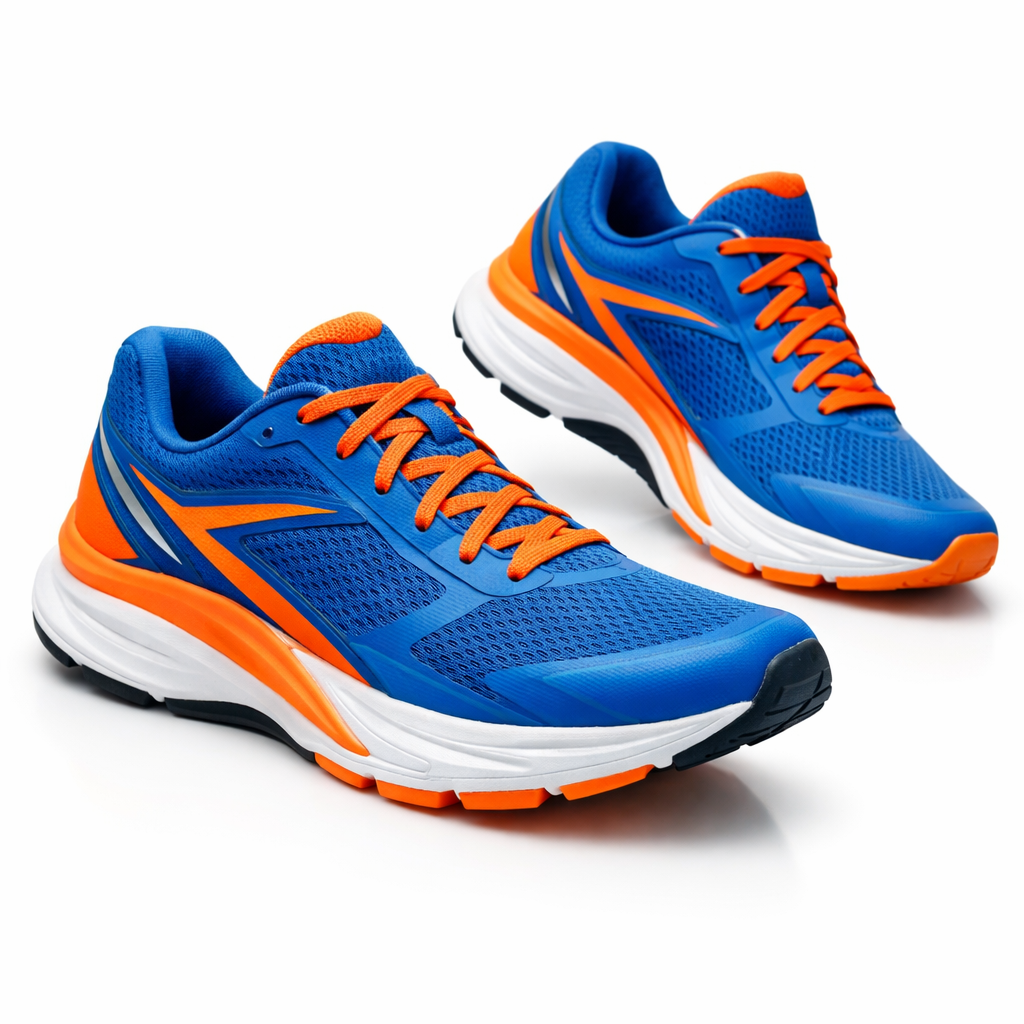 Blue & Orange Running Shoes for Men | Premium Footwear | HS Wear Pakistan
